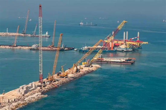 Сильный“Циклон” “Одного пояса-одного пути” XCMG, усиление строительства порта в Израиле.